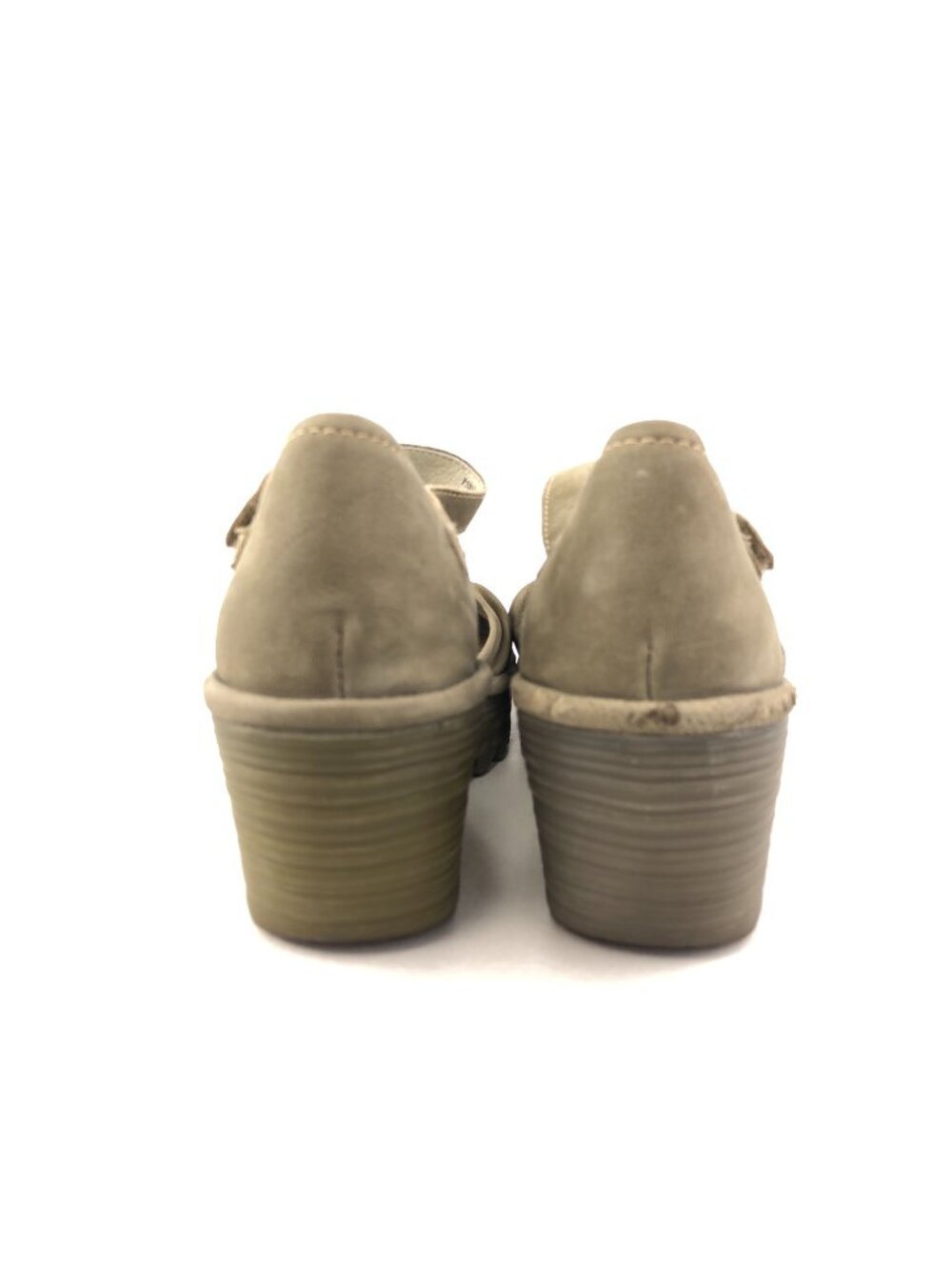 Fly London Yoel Cupido Khaki Wedge Sandals EUR 37 - Picture 6 of 15
